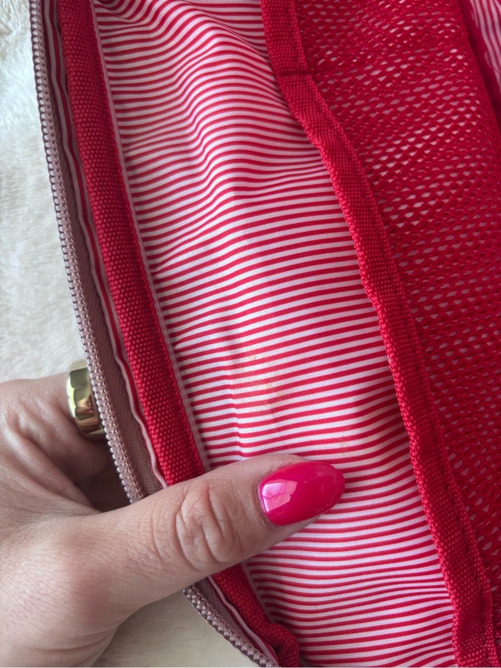 Herschel Dusty Rose Canvas Travel Pouch